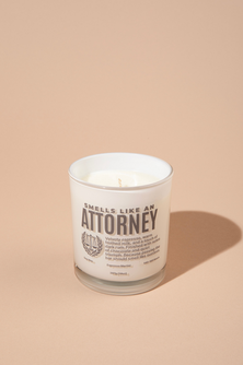 Smells Like an Attorney Candle