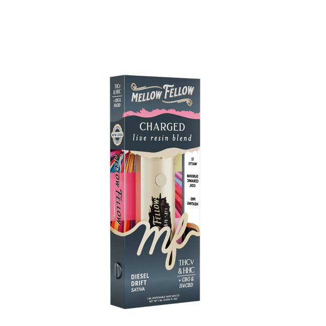 Charged Blend - Live Resin 1ml Disposable Vape - Diesel Drift (Sativa)-gallery-37327694037198