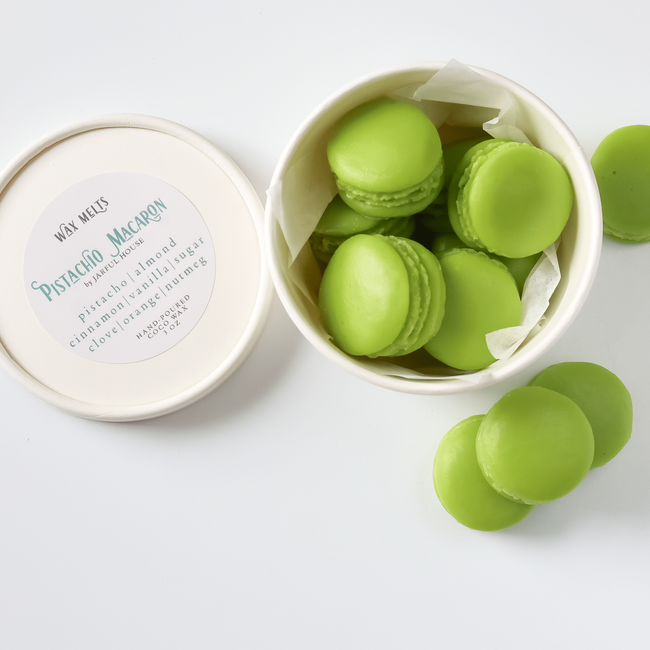 Pistachio Macaron Wax Melts – Light Green, Sweet Nutty Bakery Fragrance-gallery-33472135626822