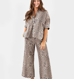 Peacemaker Pant Set - Khaki Leopard
