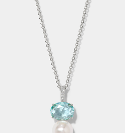 NATURAL BEAUTY AQUA PEARL PENDANT