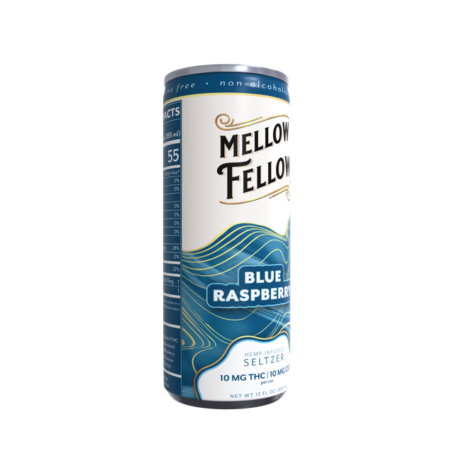 Delta 9 THC + CBD Seltzer Beverage 20MG - Blue Raspberry-gallery-38138952745166