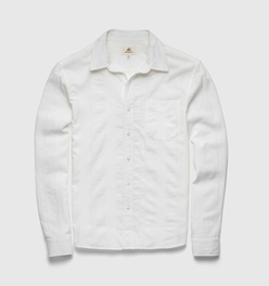 Brian Dobby Stripe Shirt - White