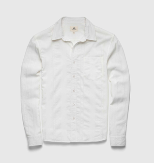 Brian Dobby Stripe Shirt - White
