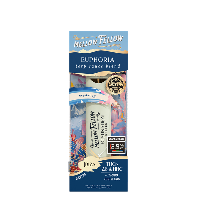 Euphoria Blend - Terp Sauce 2ml Disposable Vape - Crystal OG (Sativa)-gallery-36989961765070