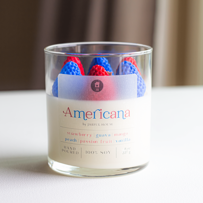 Dessert Candle Americana | Red White Blue Patriotic Home Decor-gallery-29365166637126