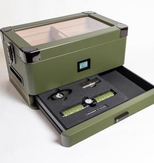 MILITARY GREEN HUMIDOR KIT