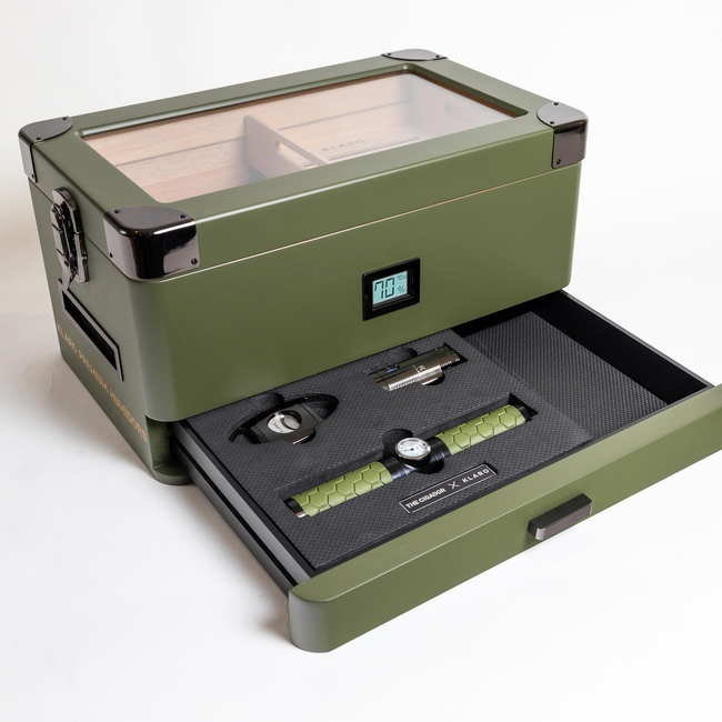 MILITARY GREEN HUMIDOR KIT-gallery-38600590229673