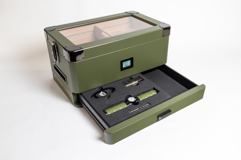 MILITARY GREEN HUMIDOR KIT