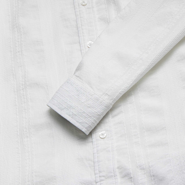 Brian Dobby Stripe Shirt - White-gallery-44470649454850