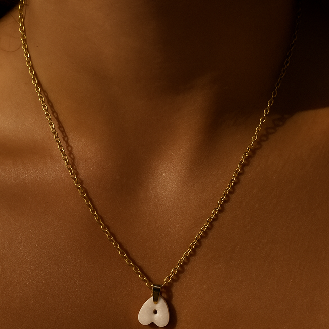 Bubble Initial necklace-gallery-43966914363650