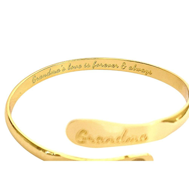 Grandma Bracelets, Engraved Bracelets Grandma’s love is forever & always-gallery-30351654977594
