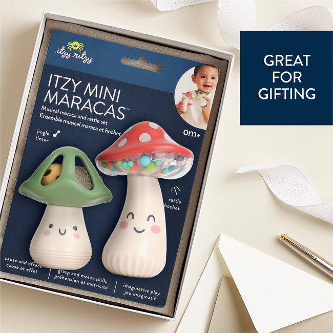 Itzy Mini Maracas™ Musical Rattle Set-gallery-37708527632555