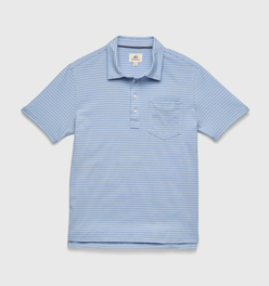 Michael Stripe Polo - Forever Blue Stripe