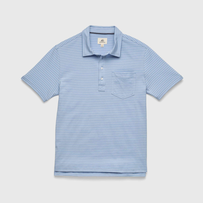 Michael Stripe Polo - Forever Blue Stripe-gallery-45068350030082