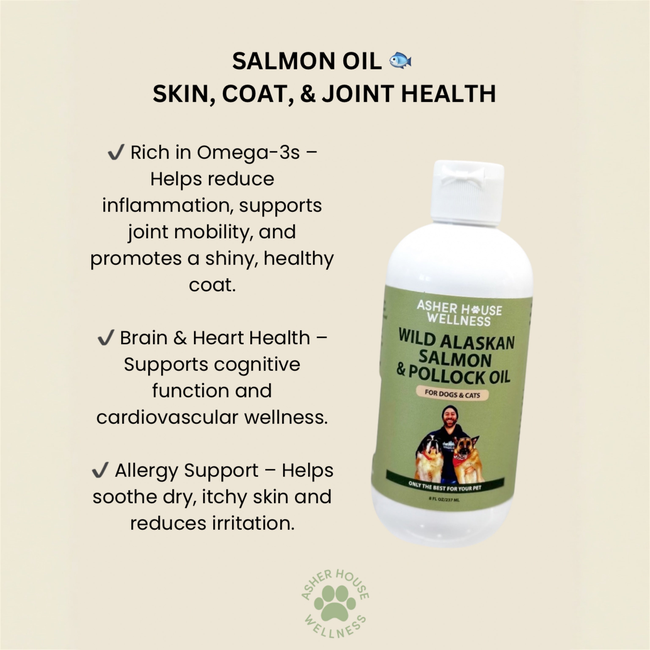 Wild Alaskan Salmon & Pollock Oil | Brain + Heart - for Pets-gallery-35118016790737
