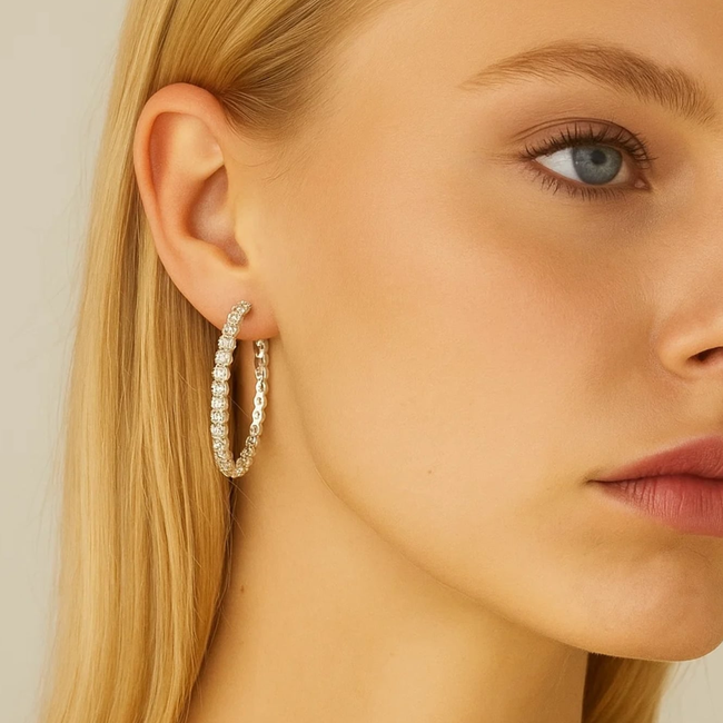 Crystal Hoop Earrings-gallery-31587041902650