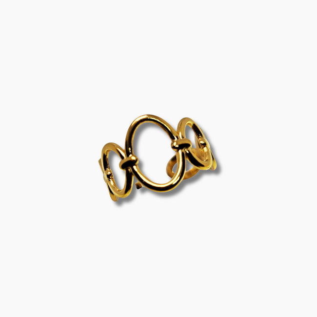 Oval Hoop Adjustable Ring-gallery-42474170188026