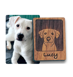 Custom Pet Portrait Magnet