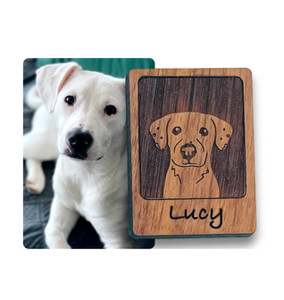 Custom Pet Portrait Magnet