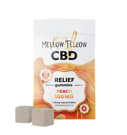 Relief CBD Gummies 100mg - Peach