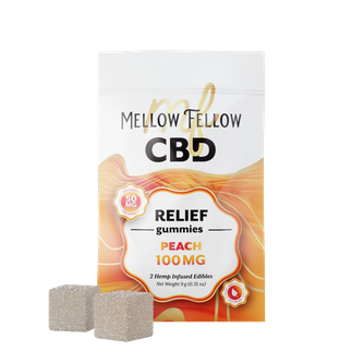 Relief CBD Gummies 100mg - Peach