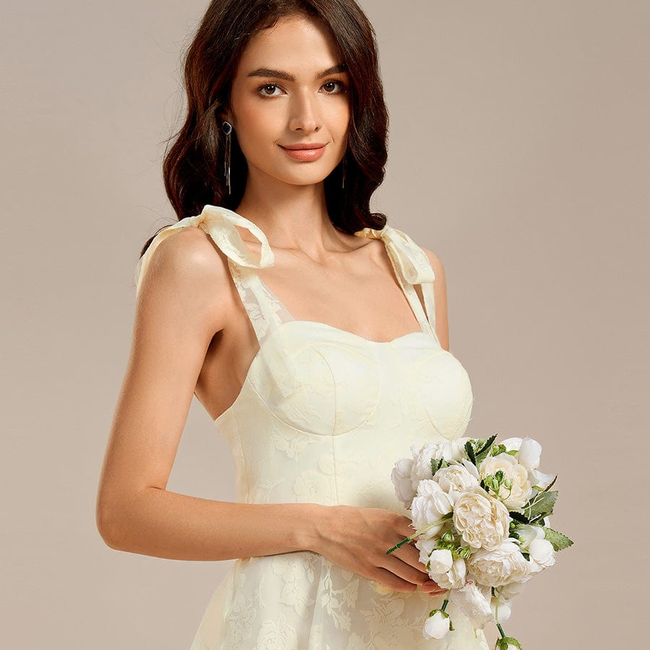ever CODI|Bow Straps Floral Lace Tiered Dress-gallery-33357375537226