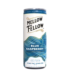Delta 9 THC + CBD Seltzer Beverage 20MG - Blue Raspberry