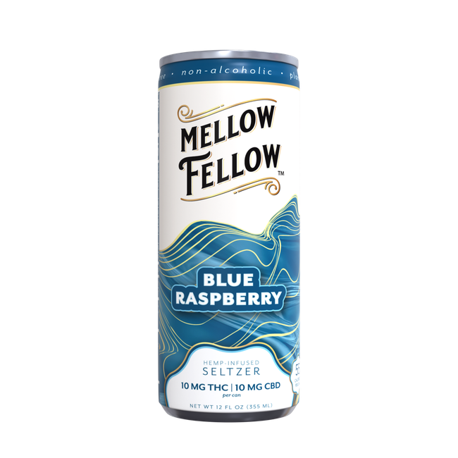 Delta 9 THC + CBD Seltzer Beverage 20MG - Blue Raspberry-gallery-38138952712398