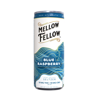 Delta 9 THC + CBD Seltzer Beverage 20MG - Blue Raspberry