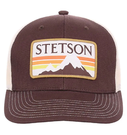 Stetson Glacier Mountain Patch ( Chocolate / Beige ) - Trucker Cap