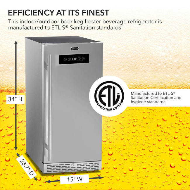 Whynter BEF-286SB 2.9 cu ft Beer Keg Froster – Built-In/Free-Standing-gallery-47186734350584