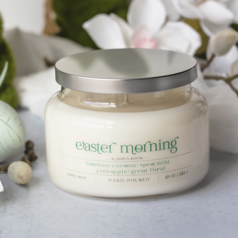 Easter Morning Soy Candle Bamboo Coconut Pineapple
