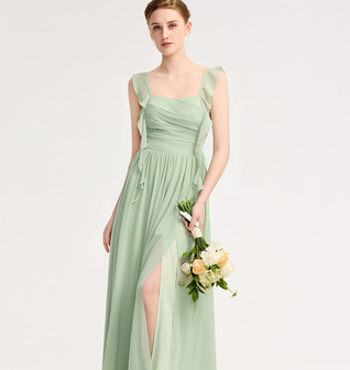 ever LUNARA|Flowing Ribbon Chiffon Bridesmaid dress