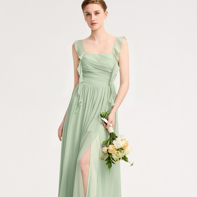 ever LUNARA|Flowing Ribbon Chiffon Bridesmaid dress-gallery-33429895610442