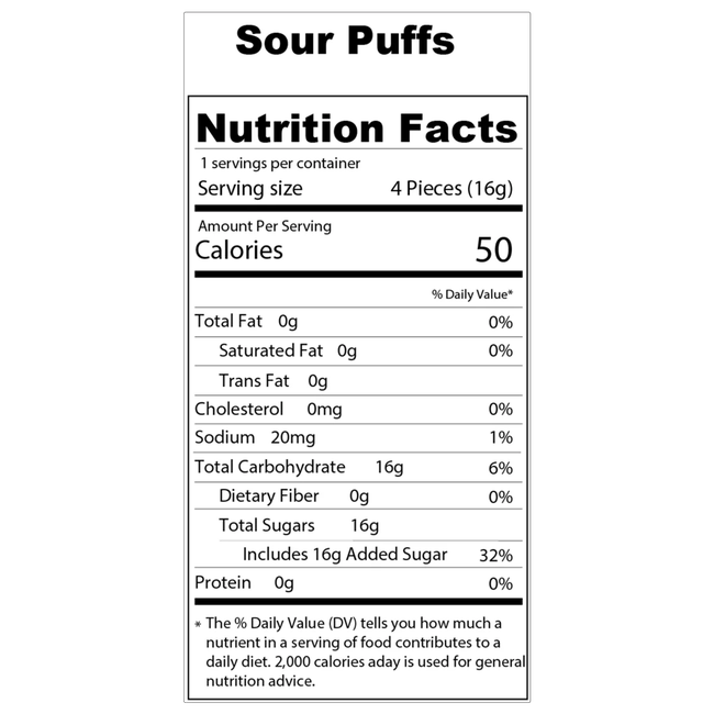 Sour Puffs Freeze Dried Candy - Snack Size-gallery-37327617458382