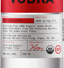 American Harvest Vodka