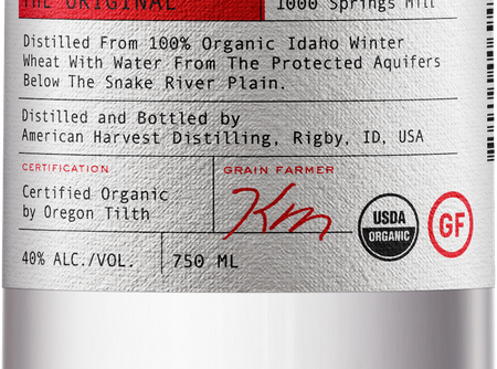 American Harvest Vodka