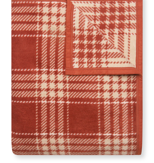 Autumn Plaid Desert Red Blanket