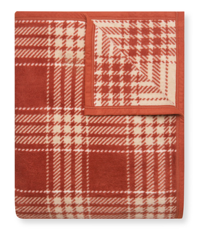 Autumn Plaid Desert Red Blanket