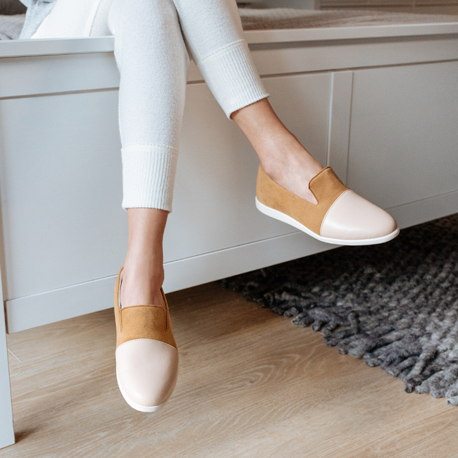 Blush / Cinnamon House Loafers Public Relations Media Kit Press Hook