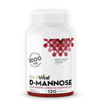 Plantvital D Mannose Capsules with Cranberry