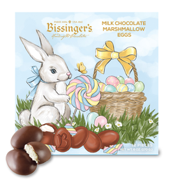2026 EASTER Bissinger's Milk Chocolate Marshmallow Eggs - 12 PC
