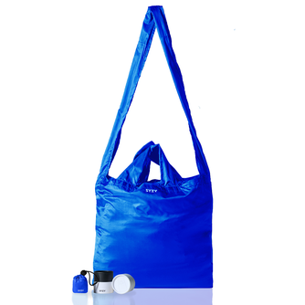 COBALT BLUE PACKABLE TOTE BAG