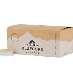 Pure Beeswax Tea Light Candles - 24-Pack