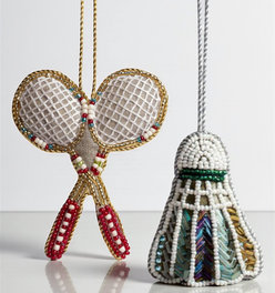 Badminton Ornament Set