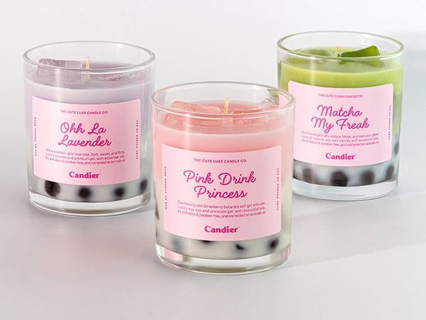 Candier® Launches Cozy Matcha and Boba-Themed Candles
