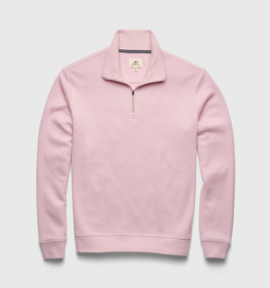 Bobby Cashmist Fleece Quarter Zip - Pink Heather