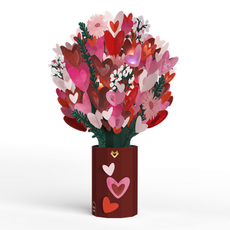 Lovepop Whimsical Hearts Light-Up Bouquet