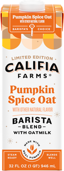 Califia Farms Pumpkin Spice Oat Barista Blend